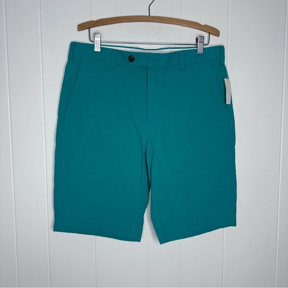 NWT Brooks Brothers Seersucker Bermuda Shorts - Picture 1 of 9